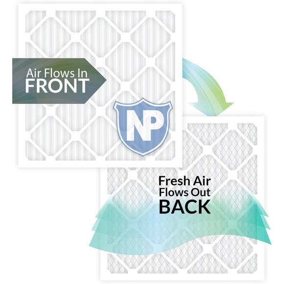 1-Pack Air Filter 16X25X4, MERV 12, MPR 1500-1900, Pleated Air Filter - Picture 3 of 6